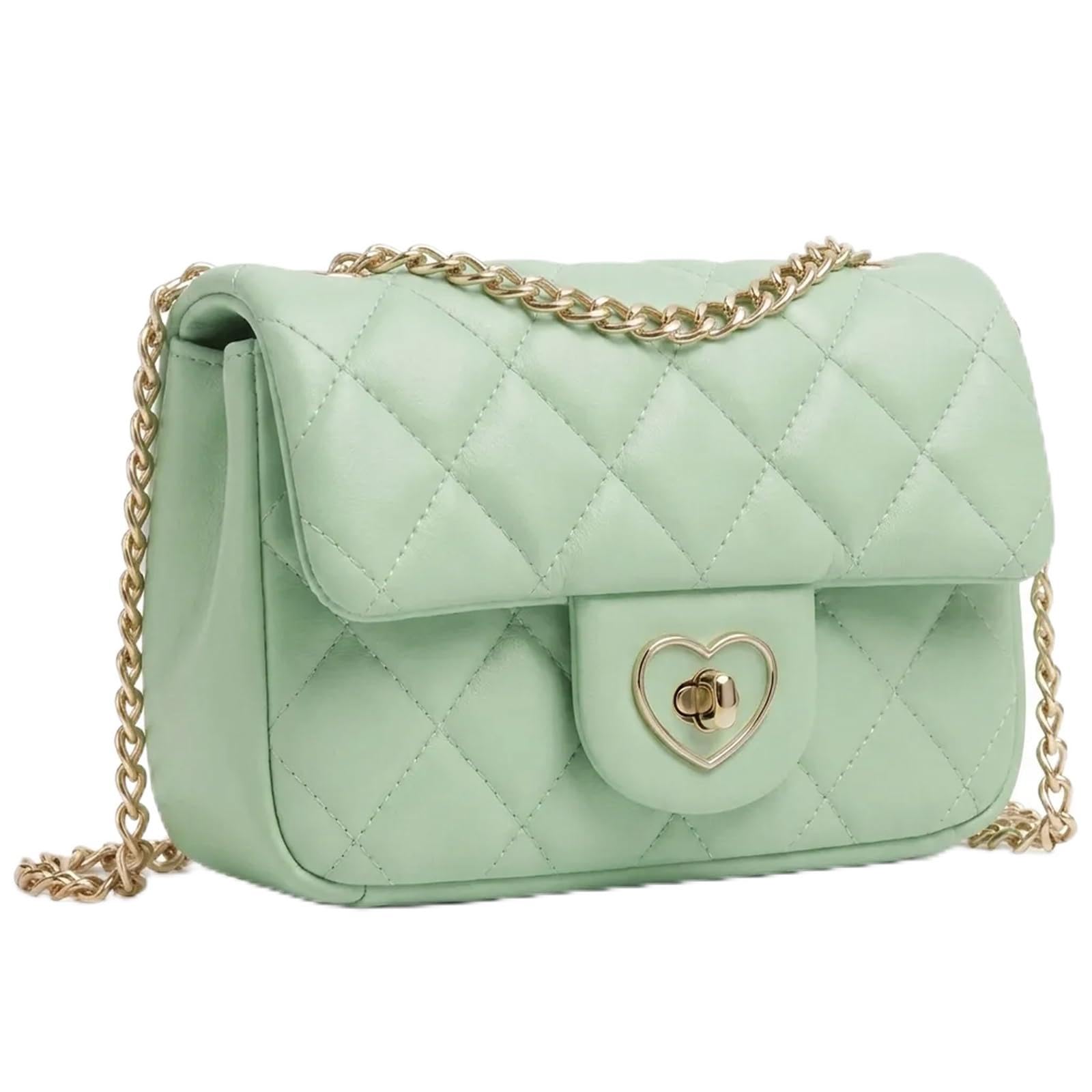 Girls Crossbody Purse, Heart-Shaped Lock, Gift for Teens