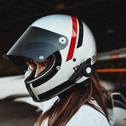 Vista 10 de Sena 20S EVO - Sistema de comunicación de auriculares Bluetooth para motocicleta con altavoces HD, color negro