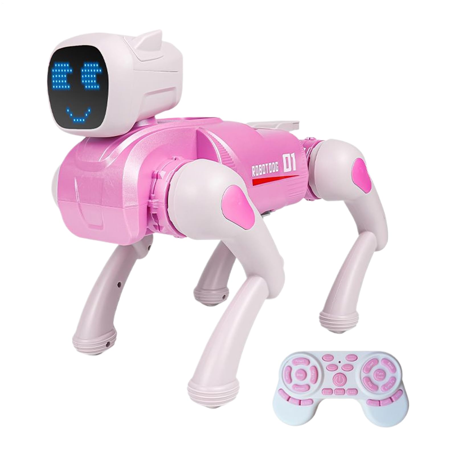 Perro Robot Inteligente Figuras Juguetes Educativas Realistas Con Voz | Perro Robot Acrobacias Cara LED Niños Jóvenes Hogar Viaje Parque Jardín Interior Clase Preescolar Cumpleaños
