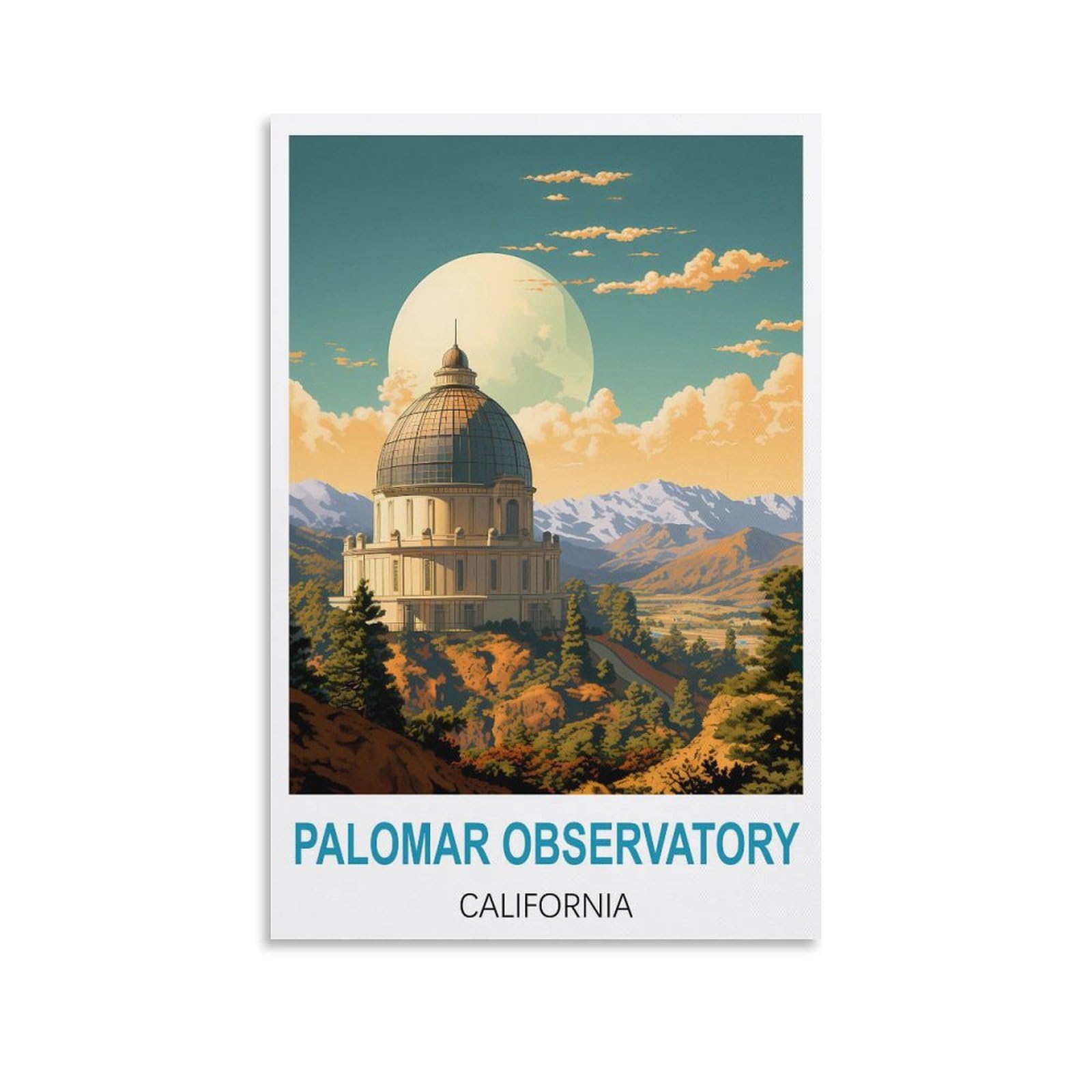 Metal Tin Sign Palomar Observatory Californias Art Plaque Poster Wall Decor for Home Tool Room Bar Club Restaurant Cafe 15x30cm