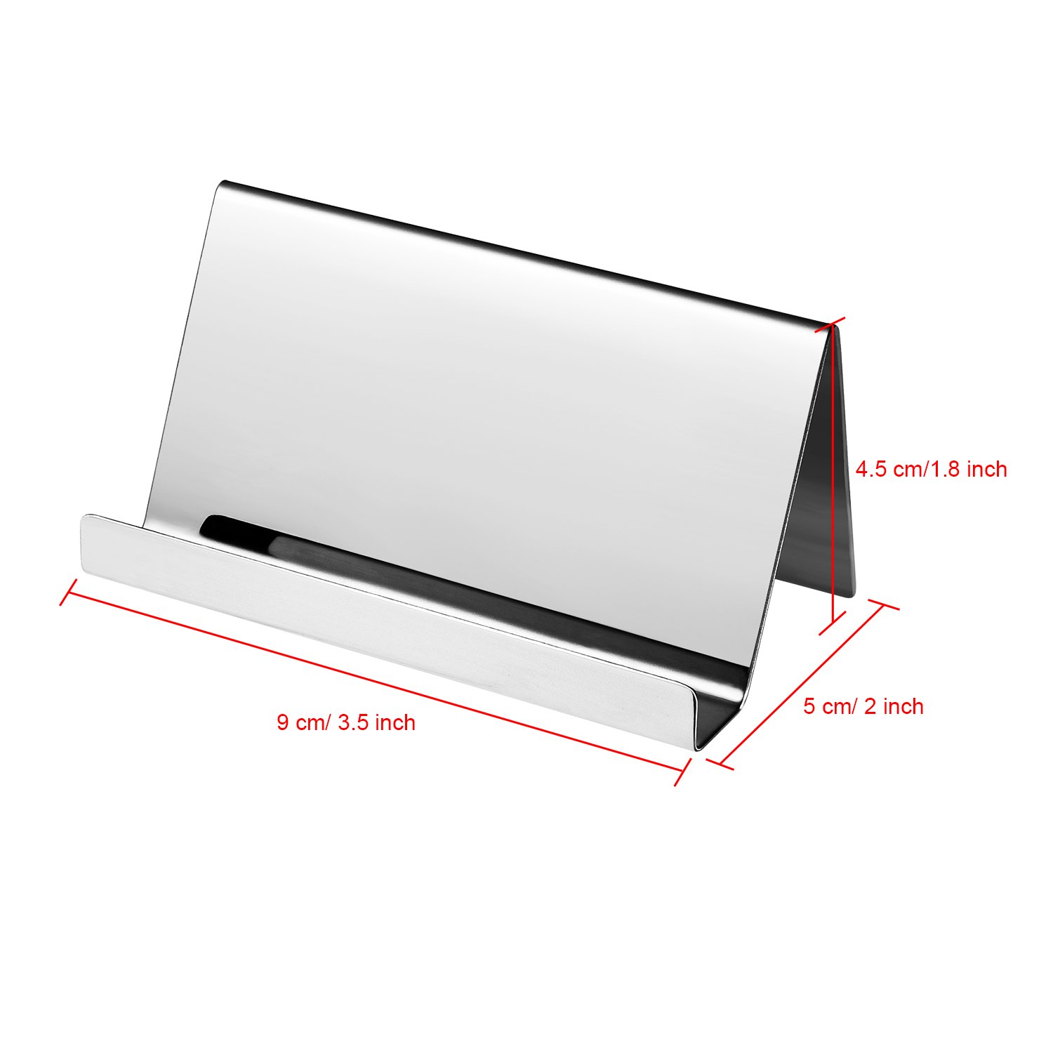 Snapklik.com : Maxdot 2 Pack Stainless Steel Business Cards Holders ...
