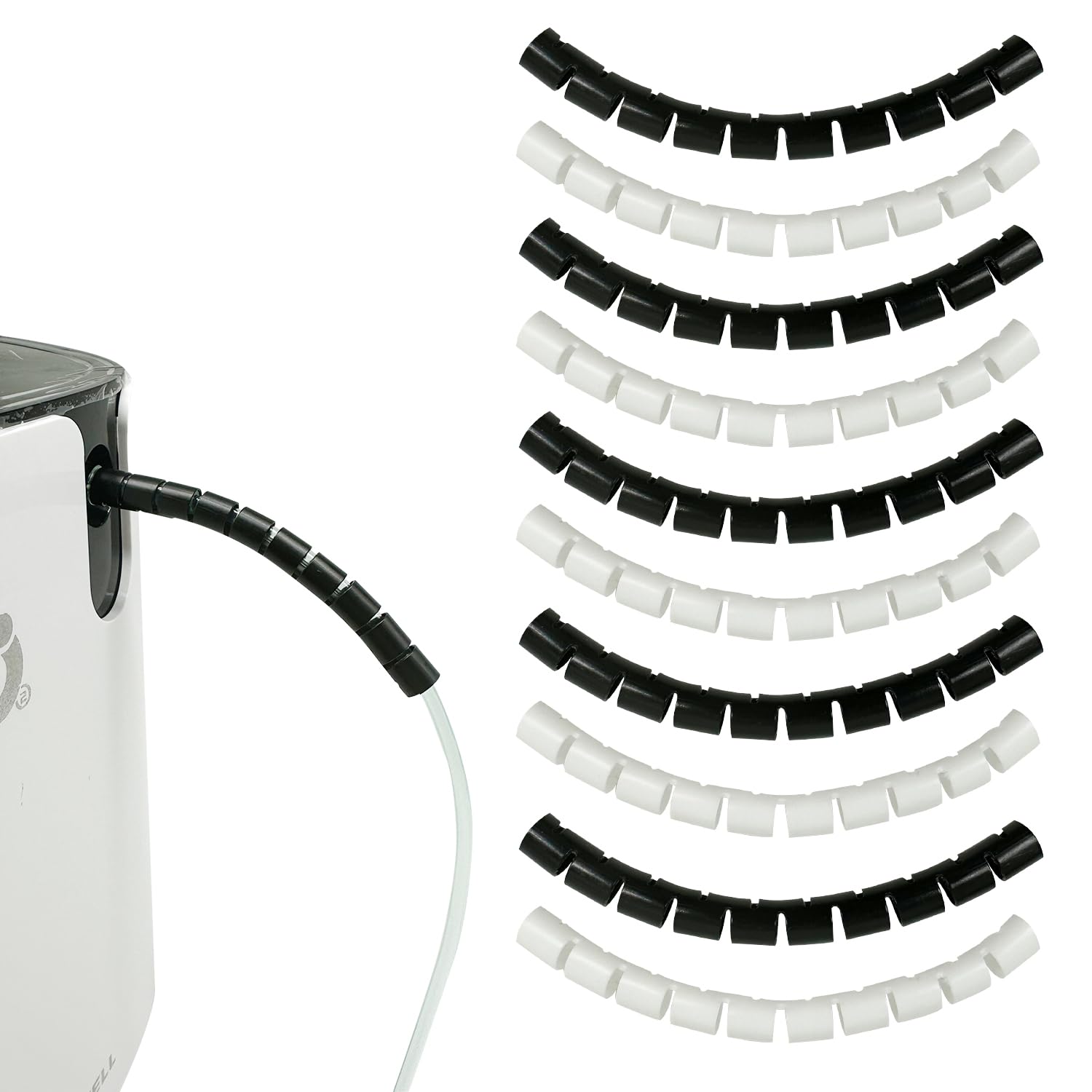 10PCS Holder for Oxygen Hose Tubing Supports for Oxygen Hose Keep Oxygen Hose from Kinking Compatible with Oxygen Concentrator Portable Oxygen Tubing