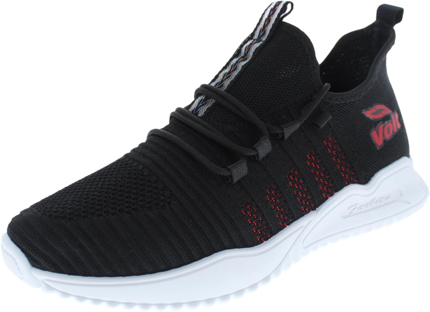 Voit Tenis Deportivo Casual Negro Franjas Rojas - Flexible Adaptable ...