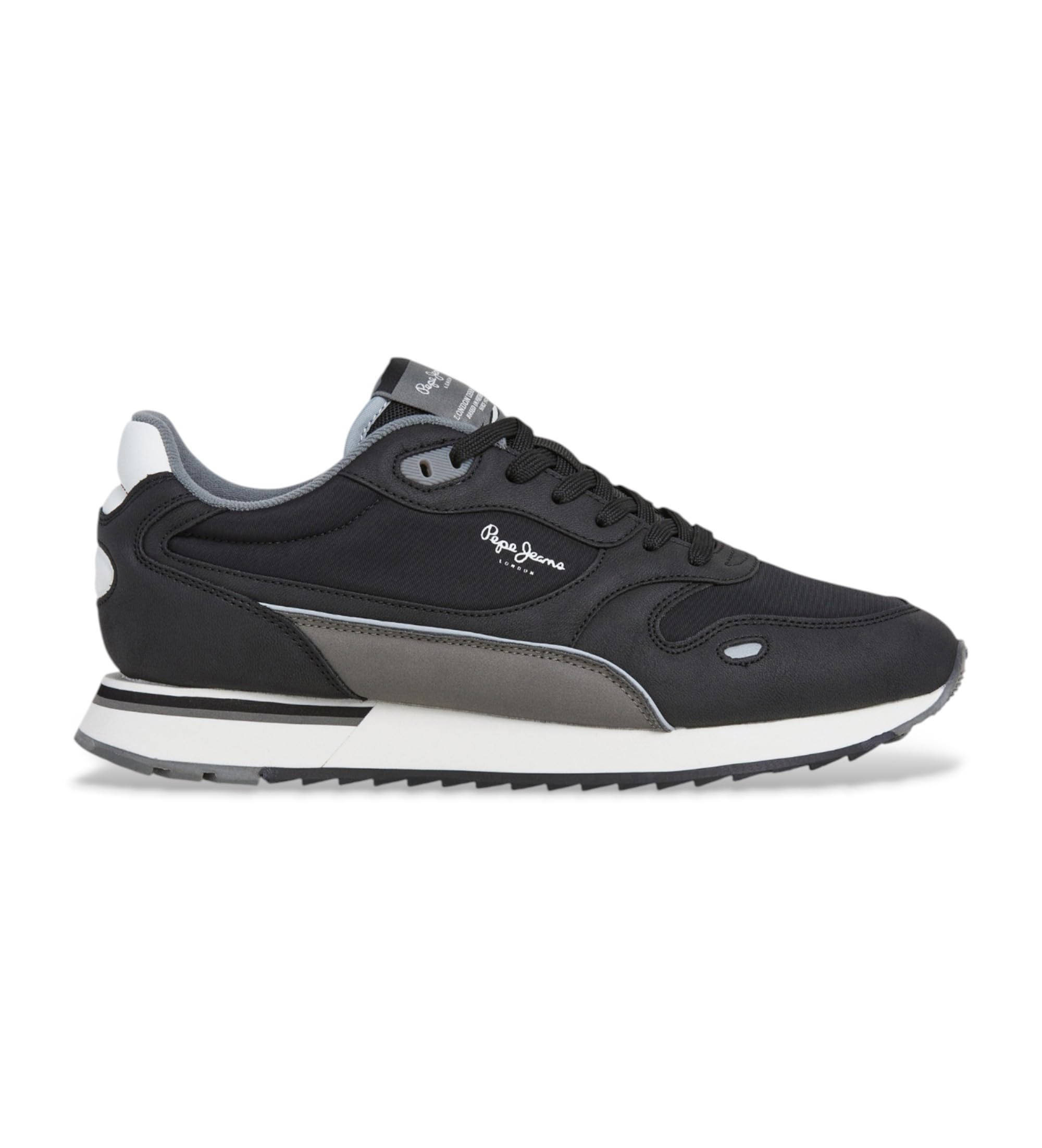 Pepe Jeans Men's Bexley South M Sneak, Black (Black), 9.5 UK