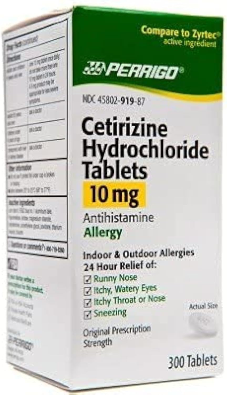 Cetirizine Hydrochloride Tablets 10mg, 300-Count