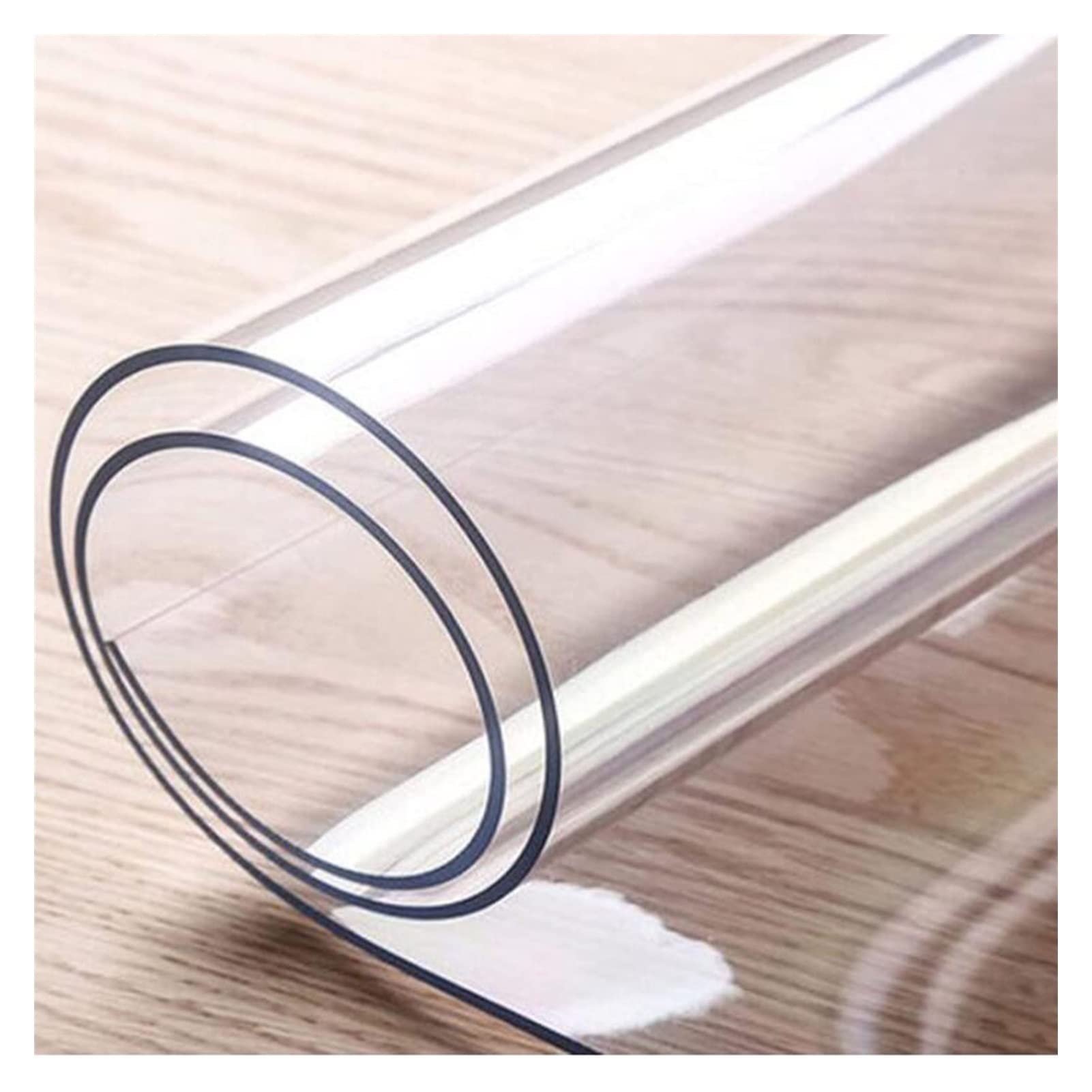 Protector de Piso de plástico de Vinilo Transparente, tapete de Rueda Deslizante de PVC, Protector para Pisos de Madera, Cubierta Protectora de Alfombra de Vinilo de plástico Transparente, Apto para