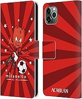 Vista 180 de Head Case Designs Funda de piel con licencia oficial de AC Milan Dream Big Children compatible con Apple iPhone 13 Mini