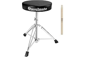 Drum Throne Drum Stool with Drumsticks for Kids Adults