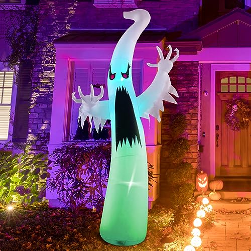 Aufblasbarer Halloween-Geist mit rotem Auge und LEDs, 1,8 m – Bild 4