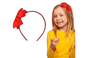 Perfect Red Headband with Adorable Bow for Little Princesses