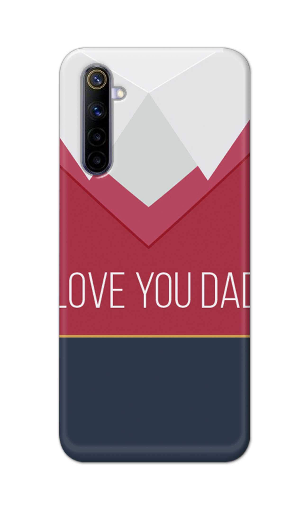 PRINTFIDAA I Love You Dad Happy Fathers Day Icon Printed Designer Hard Back Case for Realme 6 / Realme 6S / Realme 6i (6.5") Back Cover -(Q) CSR1007