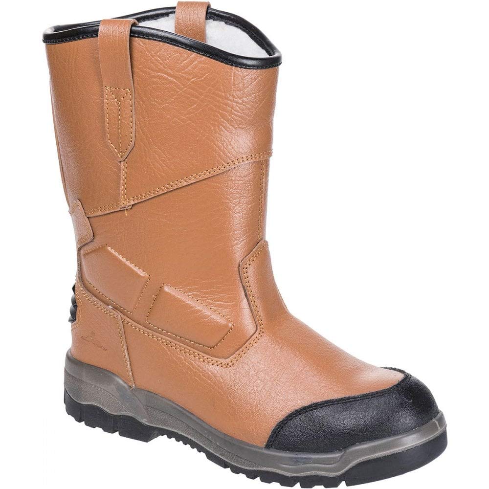 Portwest Steelite Rigger Boot Pro S3 CI, Size: 47, Colour: Tan, FT13TAR47