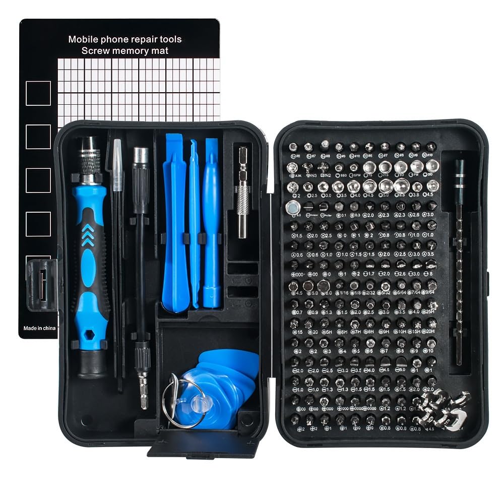 Juego de puntas destornillador magnético CRV 170 en 1, Torx for reparación electrónica teléfono y PC