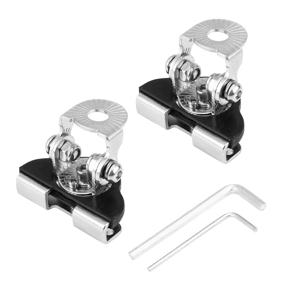 Motorhauben Licht Halterung-2 Stück Auto Motorhaube Led Arbeitsscheinwerfer Halterung Auto Universal Edelstahl Schwarz Silber Haube Led Arbeitsleuchte Bar Offroad Arbeitsleuchte Halterung Halter