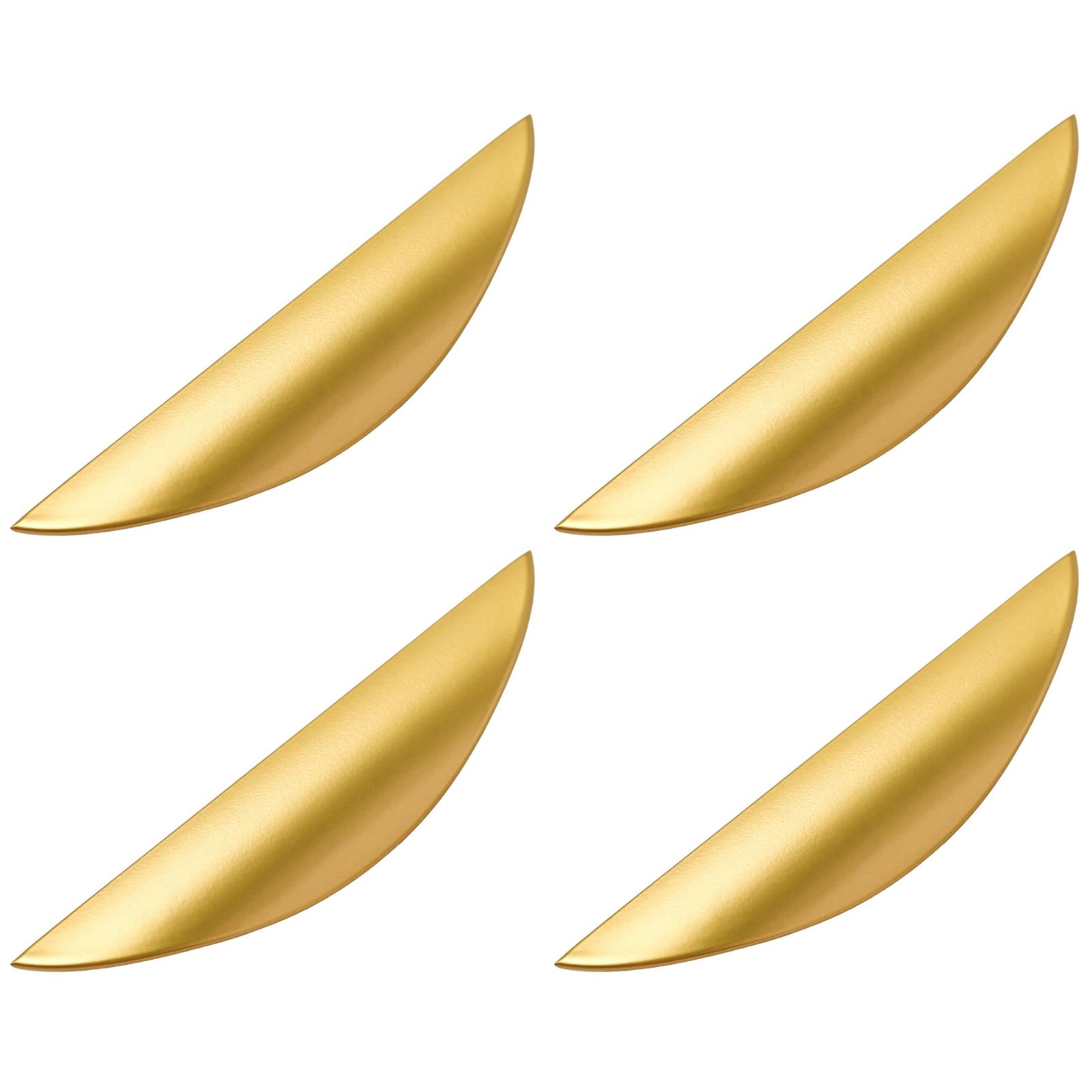 Beruyu 4 Stück Möbelgriff Gold 96mm Lochabstand Küchengriff Griffe für Küchenschränke Schrankgriff Schubladengriffe Türgriffe mit Schraube für Schrank, Möbel, Küche