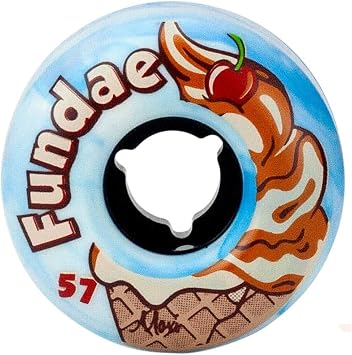 Moxi Skates - Fundae - عجلات تزلج في الهواء الطلق - 4 عبوة من عجلات 57 مم &times; 34 مم