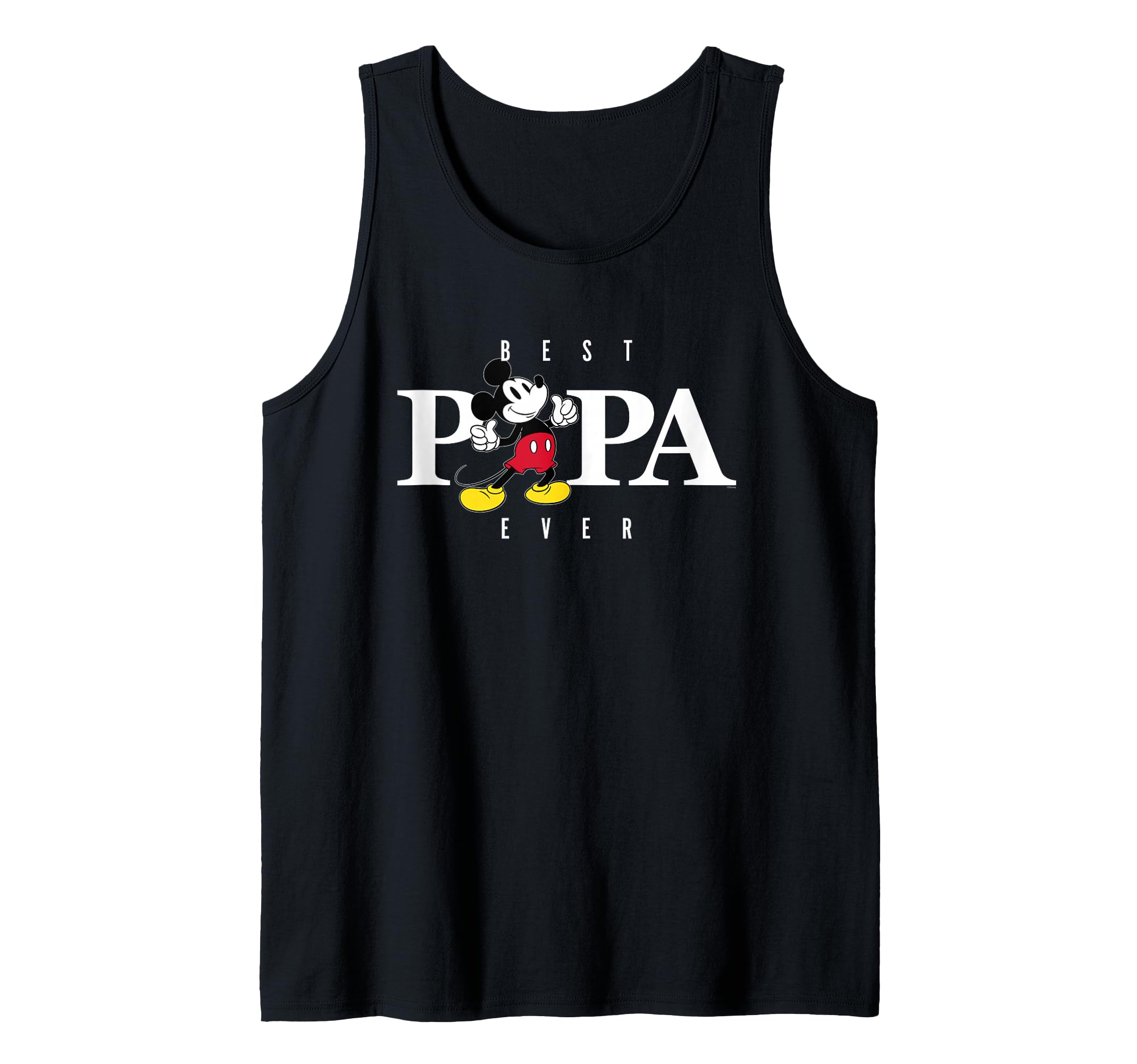 Disney Mickey Mouse Thumbs Up Best Papa Ever Father's Day Tank Top