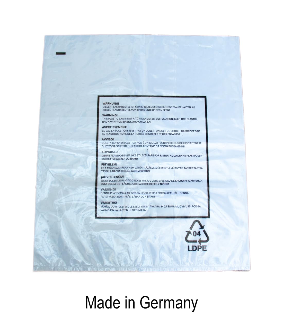 Lot de 500 sacs en polyéthylène 400 x 500 x 0,050 mm (50 mµ) | Sacs en plastique | Sacs plats transparents | (9930) (400 x 500 (50 mµ), 500)