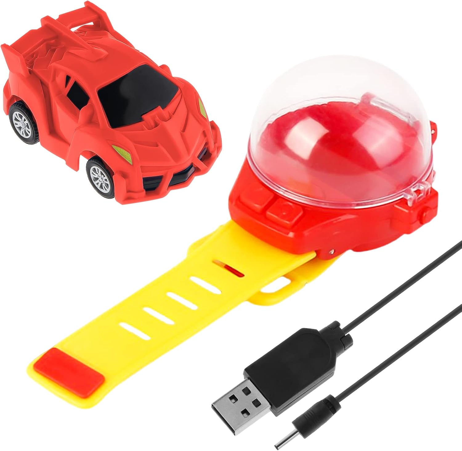 Amazon Harilla かわいい手首レーシングカーウォッチ屋外インタラクティブゲームおもちゃ2 4gミニ電気カーリモートコントロールカーウォッチおもちゃクリスマスギフト用 赤 大工さん おもちゃ