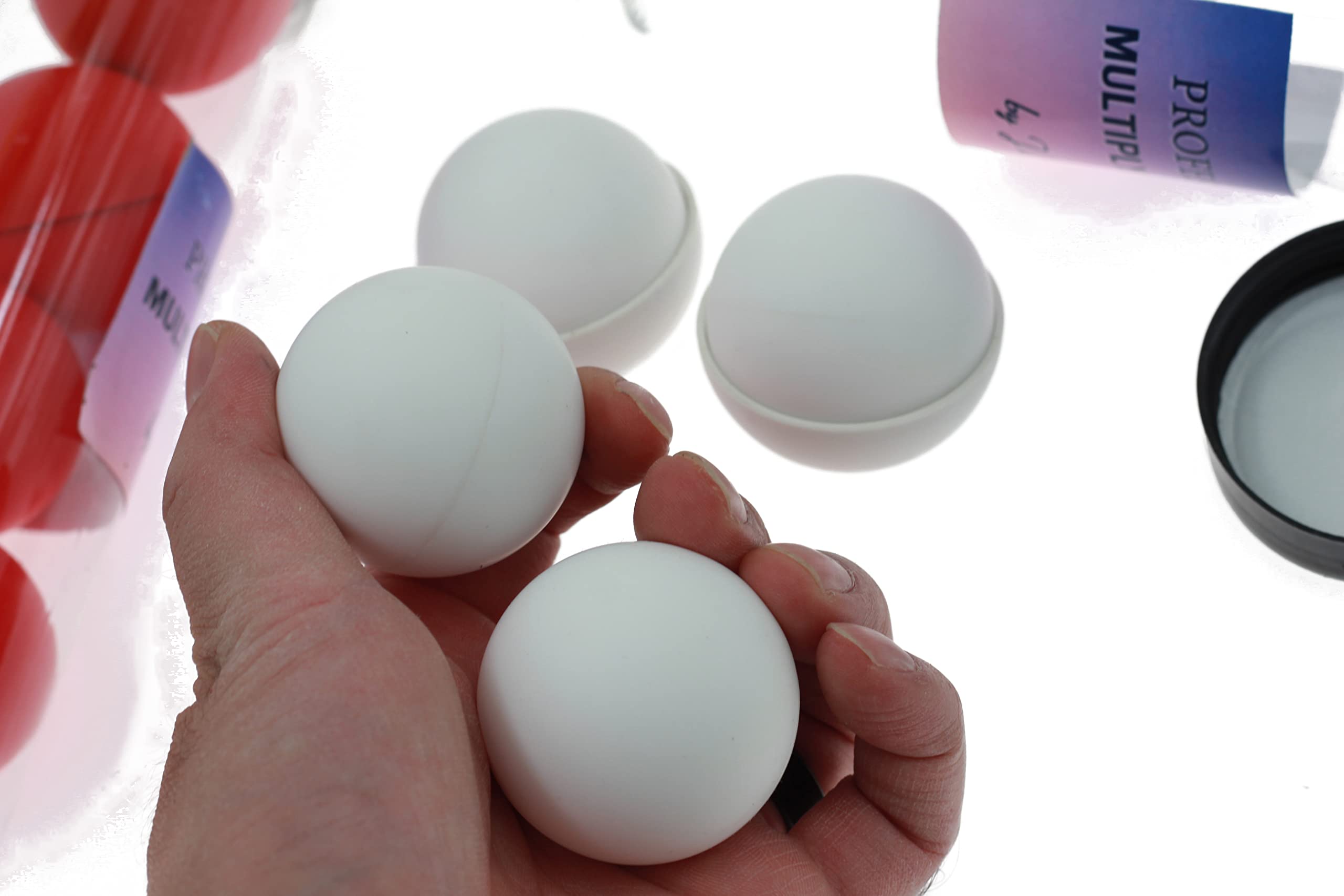 ZQION Balles professionnelles multipliantes pour tours de magie, une à quatre balles, illusions de magicien, accessoire de gimmicks mentalisme (blanc ZQION Balles professionnelles multipliantes pour tours de magie, une à quatre balles, illusions de magicien, accessoire de gimmicks mentalisme (blanc