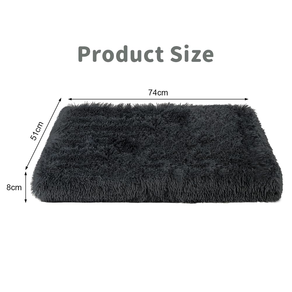 Aomig Cuscino per Cani Taglia Media/Grande, Cuccia Cane Interno, Tappetino per Animali di Peluche Morbida, Cuscino per Cani Multiuso con Peluche Lungo, Imbottitura Soffice, Lavabile