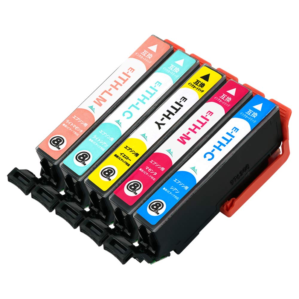 EITH インクカートリッジセット 5色セット Amazon.co.jp: EPSON(エプソン) 互換インク ITH カラー5色セット