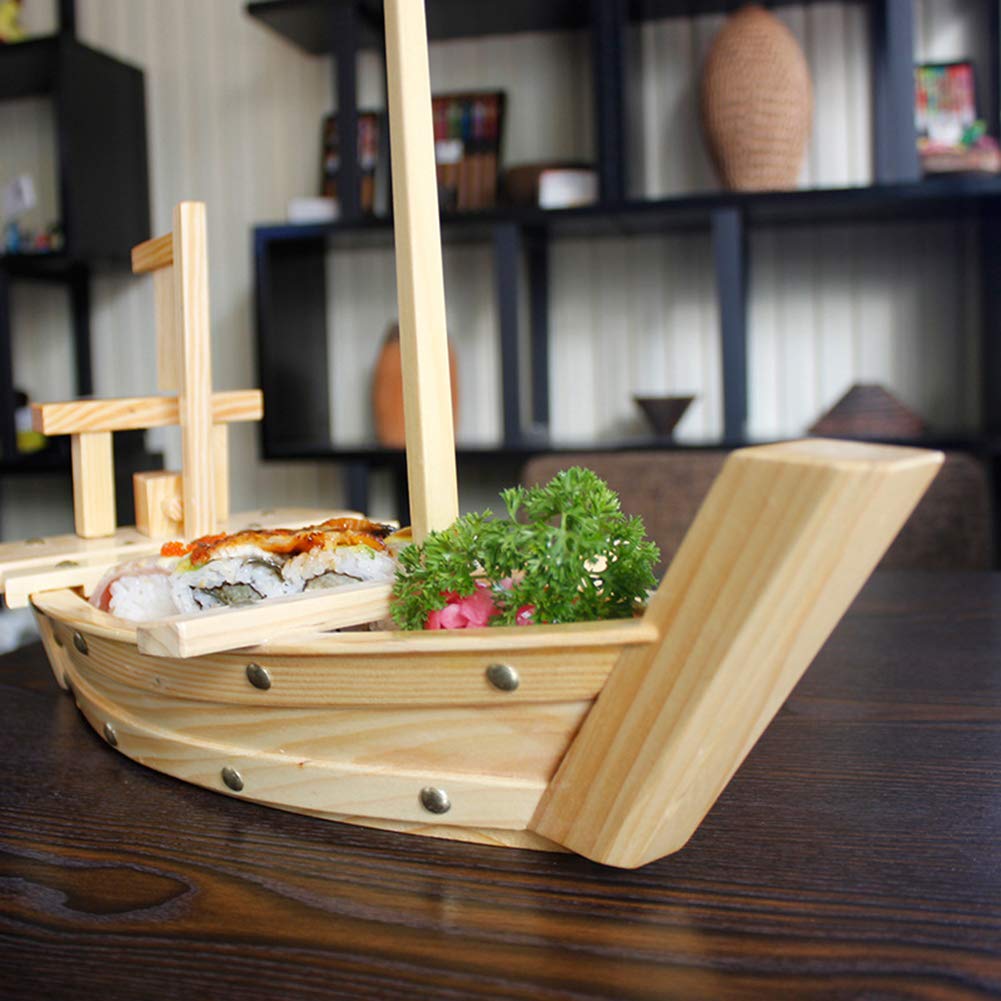 Legno Sushi Vassoio Barca,50 Pezzi Sushi Barca Piatto Vassoio Sushi Vassoi di Barca di Legno Piatti Legno Sushi Vassoio Piatto per Spuntino Dessert Caramelle Che Servono 4 Pollici