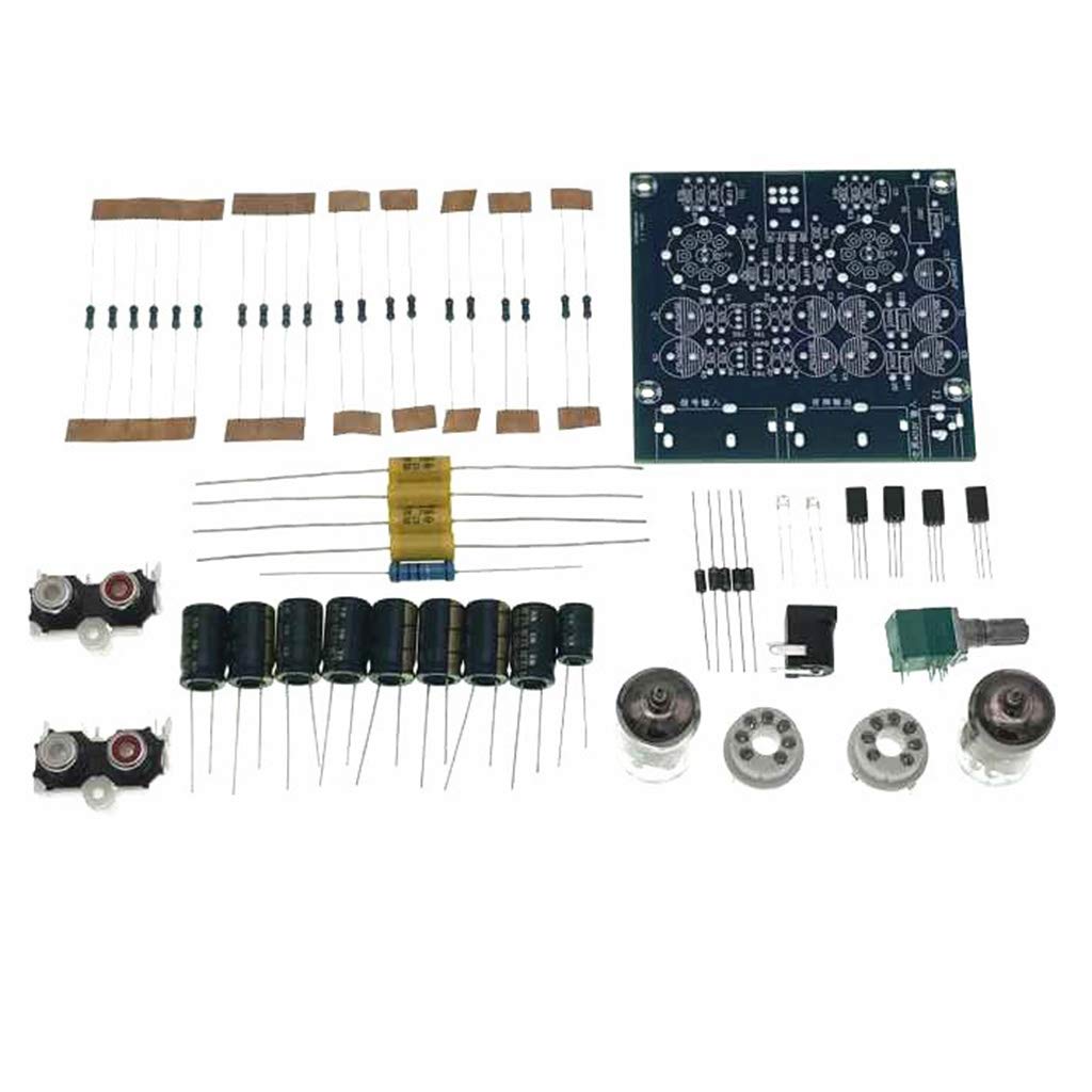 ZYZYZK 6J1 Valve Tube Preamp Amplifier Audio Board Amplificador Pre-Amp Bile Buffer DIY 2 Channel
