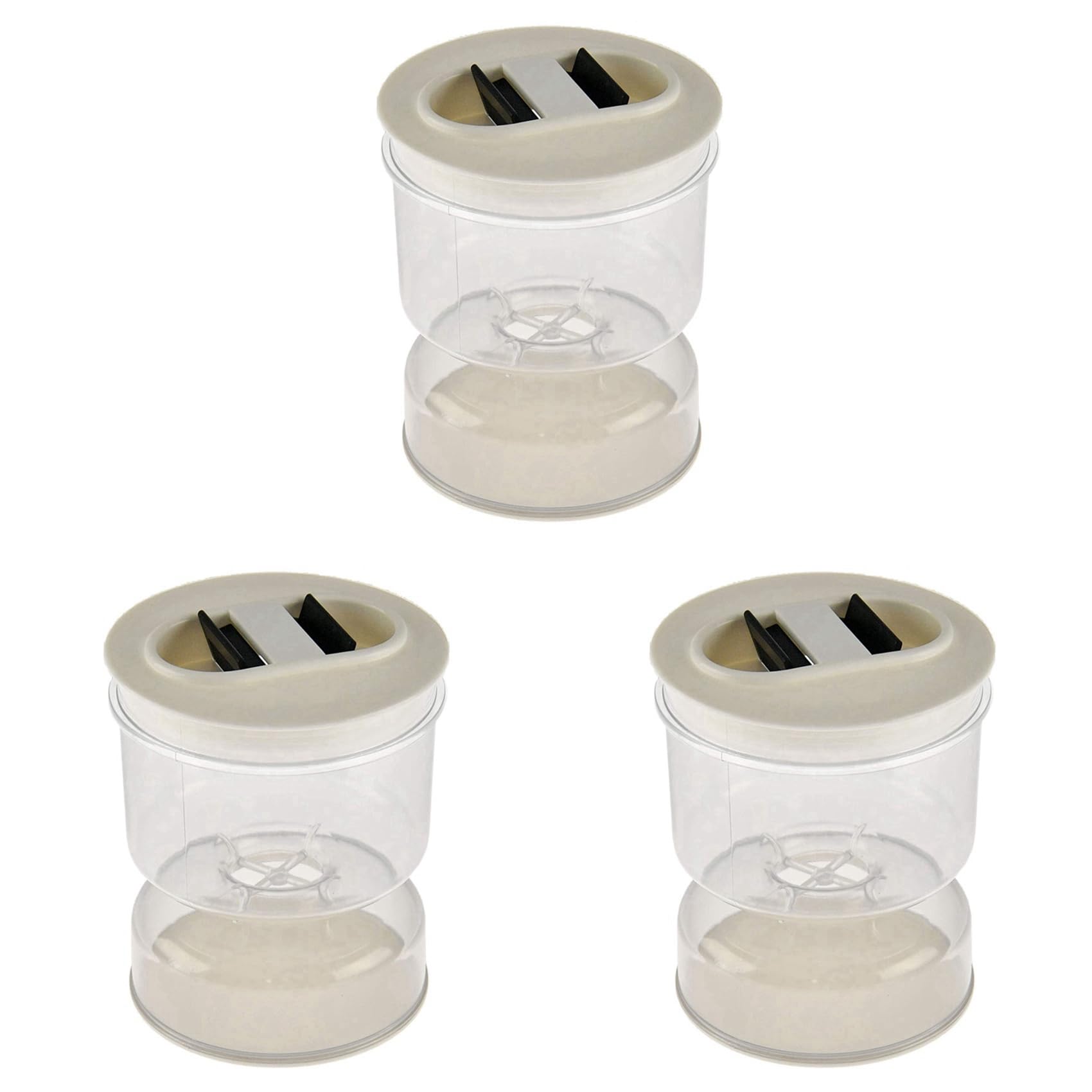 Hndhbfgrt 3X Jar Dry and Wet Dispenser and Olives Hourglass Jar Container for Home Kitchen Separator Organizer