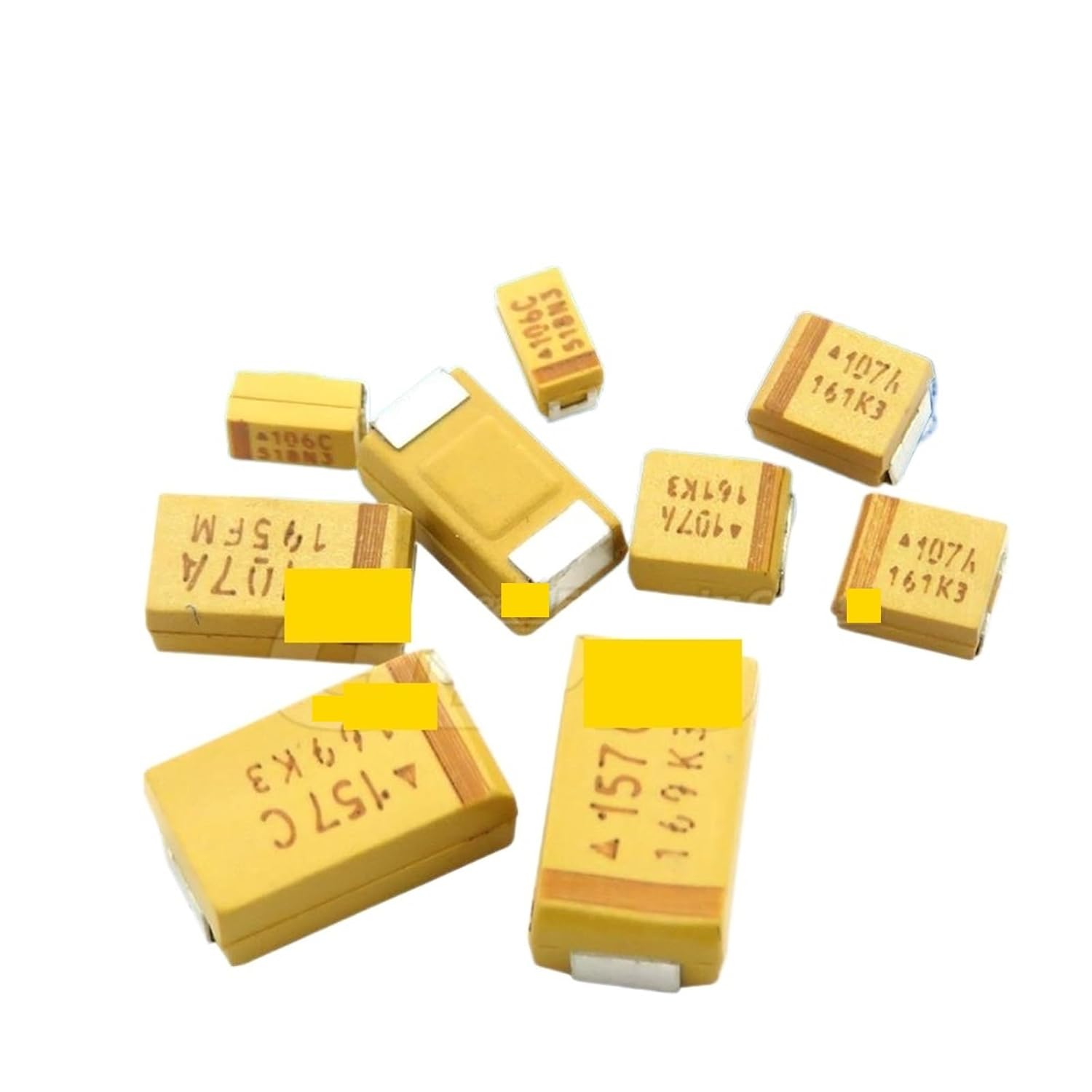 10pcs A Type Tantalum Capacitor 10V 16V 25V 35V 0.33/0.47/2.2/3.3/10/22/33/47 UF(A 16V 4.7UF 475)