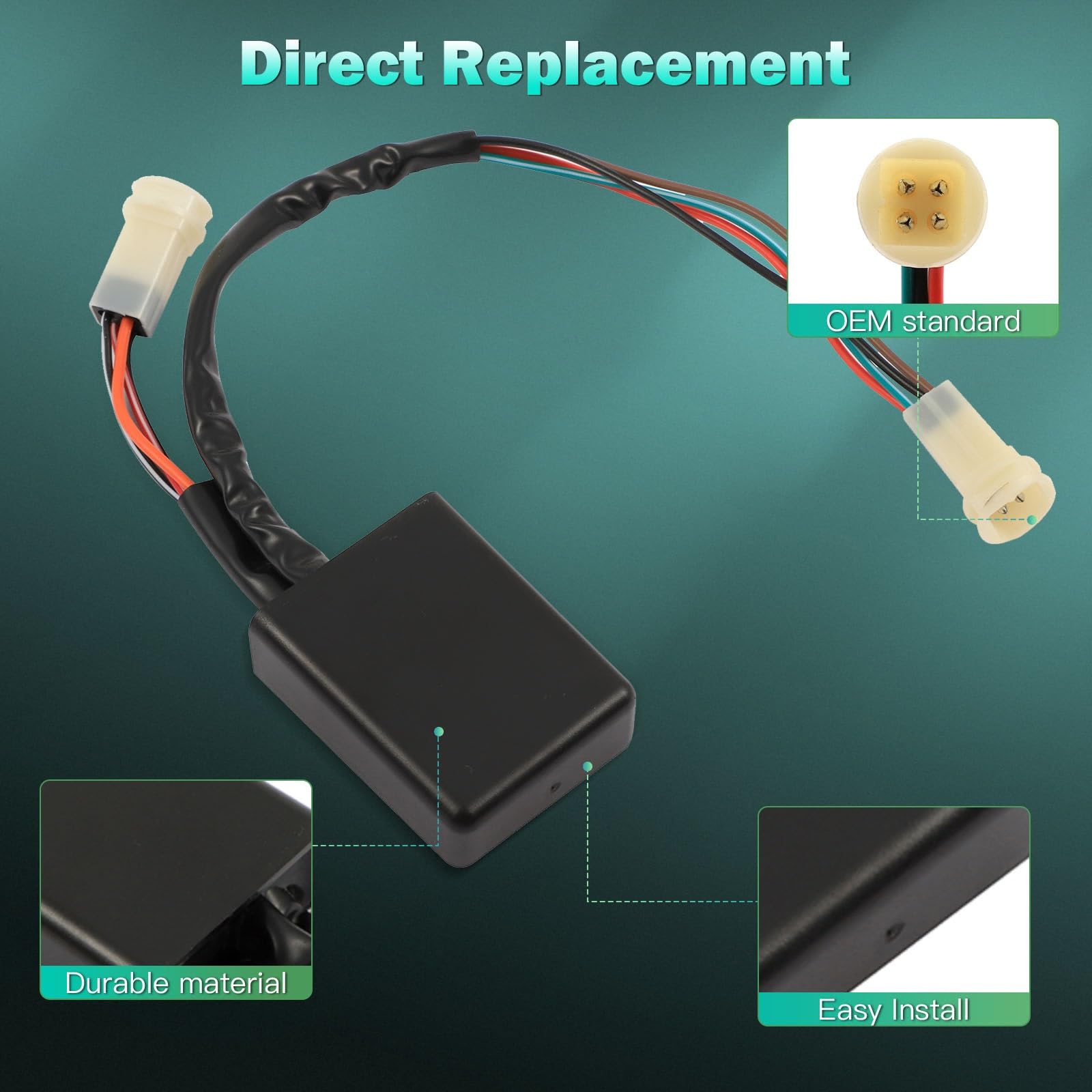 SCITOO CDI Ignition Coil Box For Yamaha YTM225 Tri-Moto & YFM200 Moto-4 (1983-1989 Models)