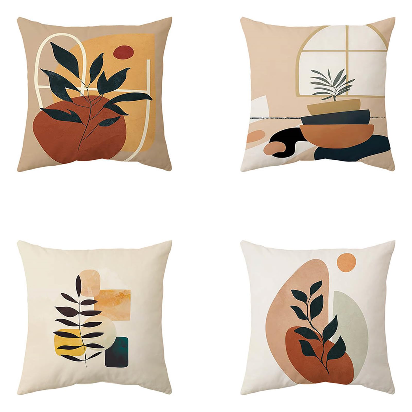 Housses de coussin 45x45 en lin pour décoration canapé salon chambre et taie oreiller extérieur