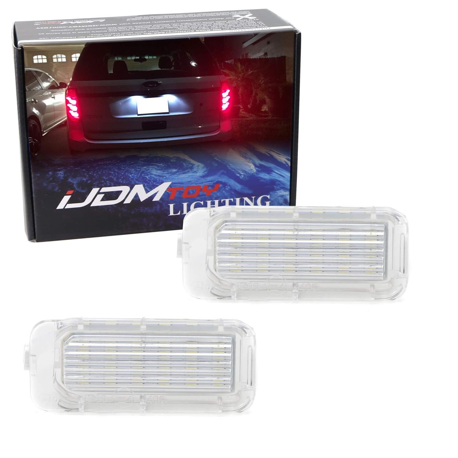 Amazon.com: iJDMTOY OEM-Fit 3W Full LED License Plate Light Kit