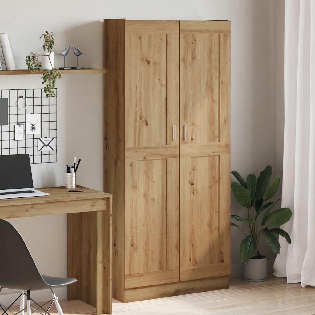Armario alto de roble Artisan: el mueble estrecho ideal para organizar tu pasillo