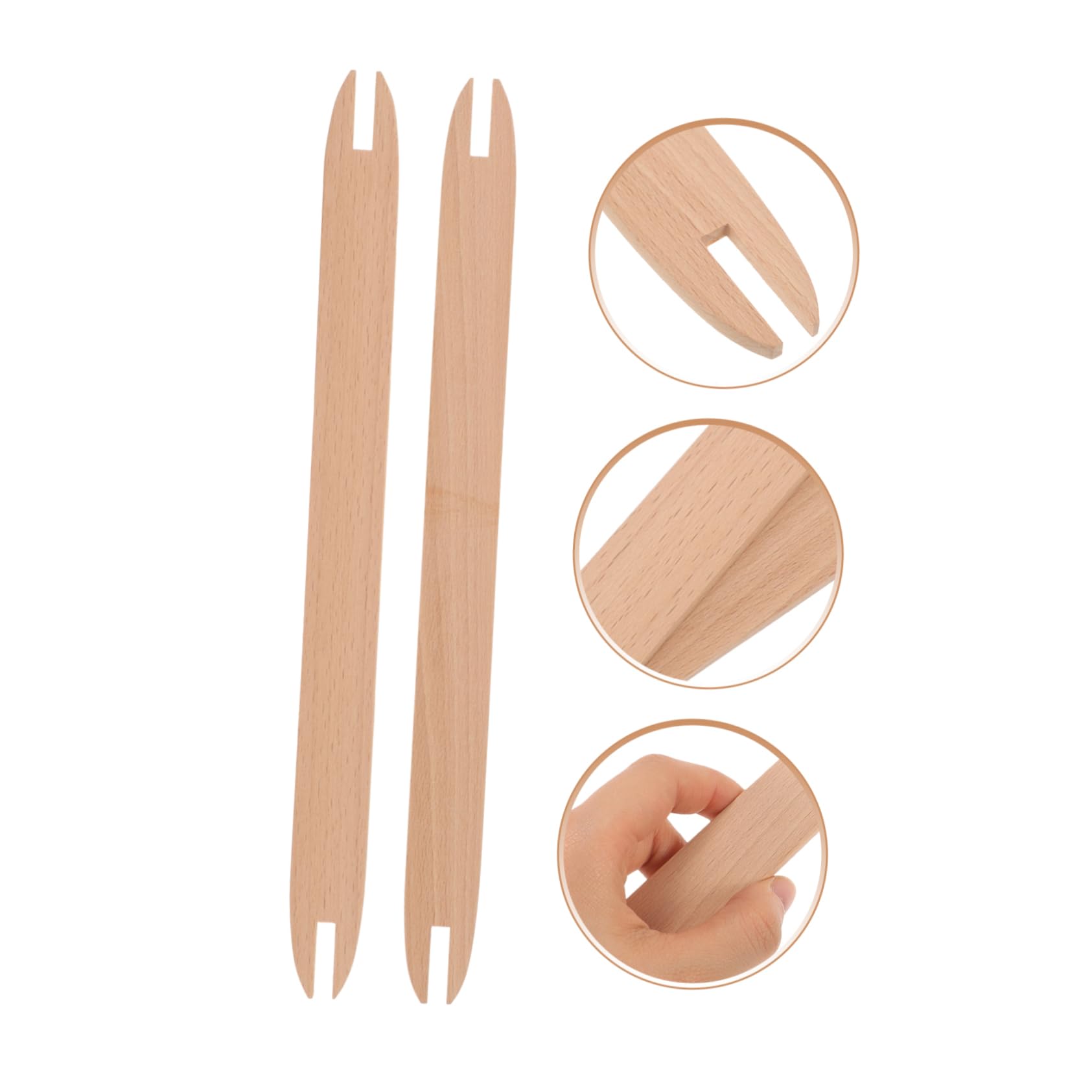 Angoily 5 Sätze DIY Webschiffchen Holz Strickwerkzeug Für Heimprojekte Für Häkeln Und Stricken Von Schals Und Pullovern Robuste Und Komfortable Oberfläche Für Bastelarbeiten 2 Stück * 5