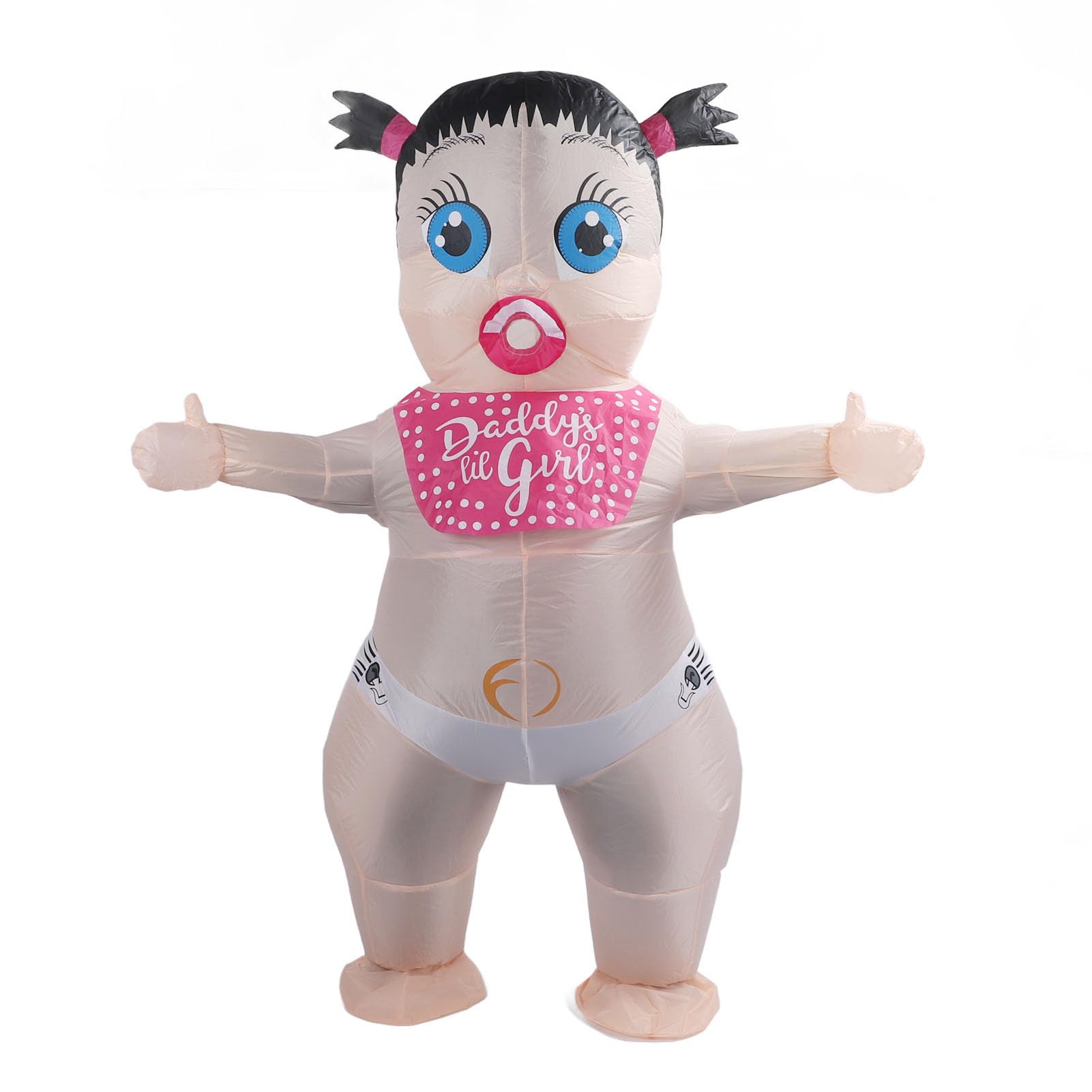 Fabater Costume Gonfiabile da Bambino Boo Boo per Adulti 150-190 Cm, Divertente Costume Gonfiabile da Bambino con Ventola Alimentata a Batteria, Vestito Cosplay in Poliestere 210T per Rivelazione