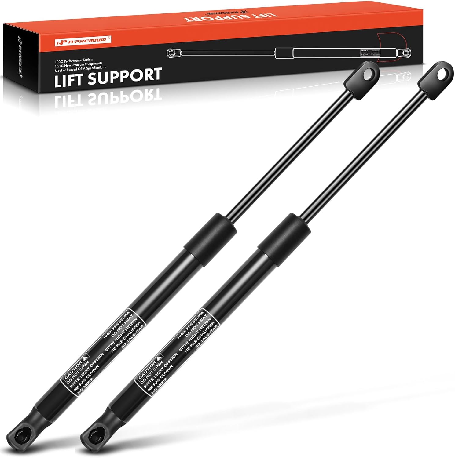 A-Premium Rear Tailgate Lift Supports Shock Struts Compatible with Volkswagen Vanagon 1980-1991 Transporter 1990-1993 1979 2-PC Set