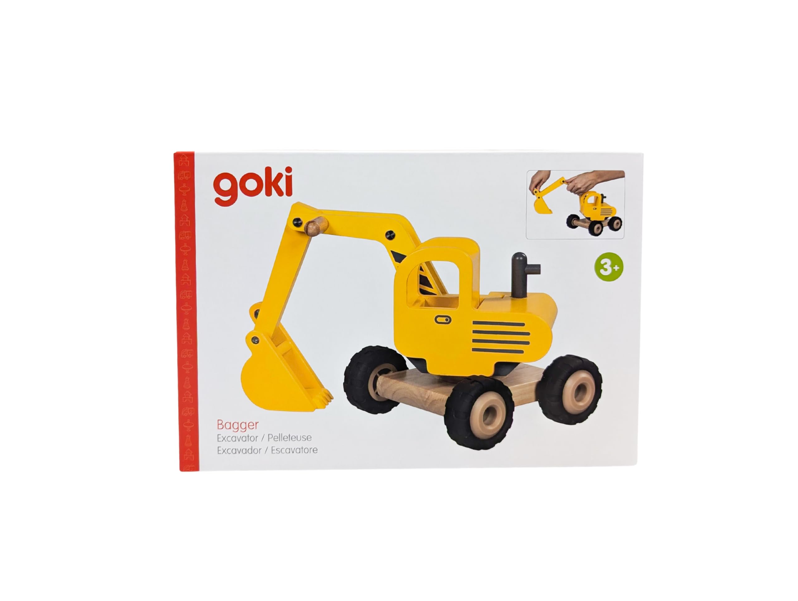 Goki 55898 Pelleteuse Jaune
