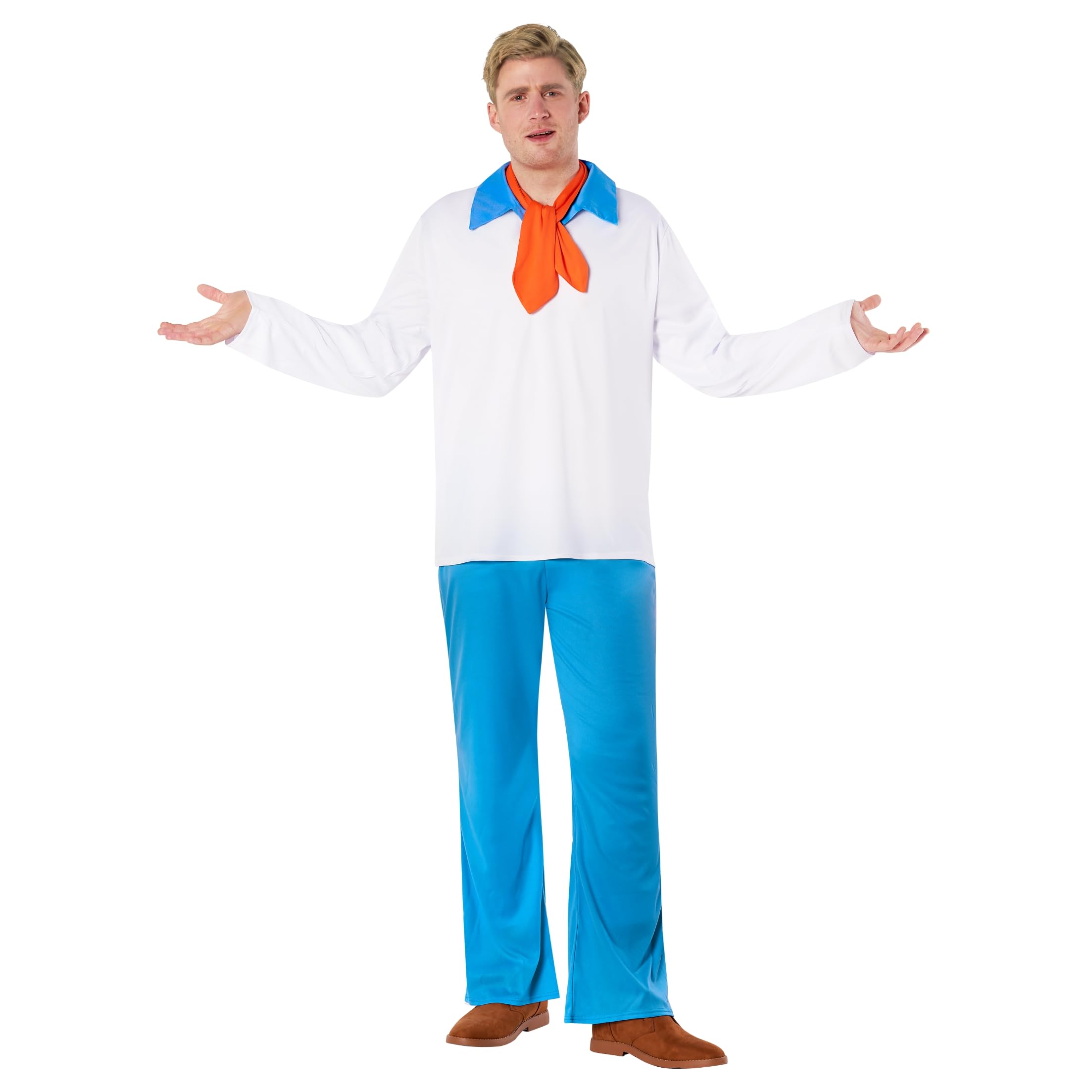 Morph Mens Mystery Solving Detective Costume Cartoon Character Costumes For Men Halloween XL