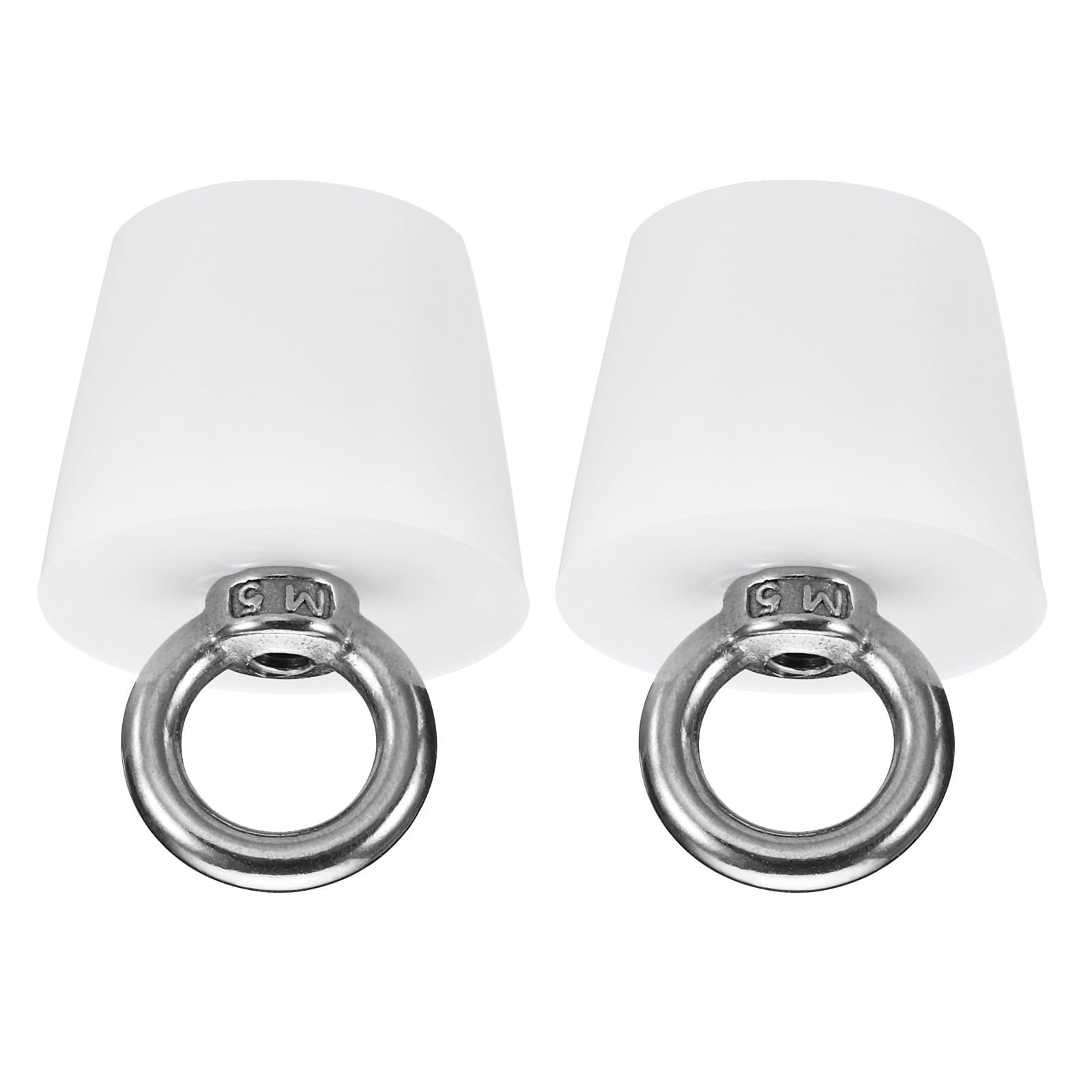TOP-VIGOR 2Pcs Rubber Tapered Plug, 25mm to 33mm Solid Bathtub Bungs Stopper with Ring