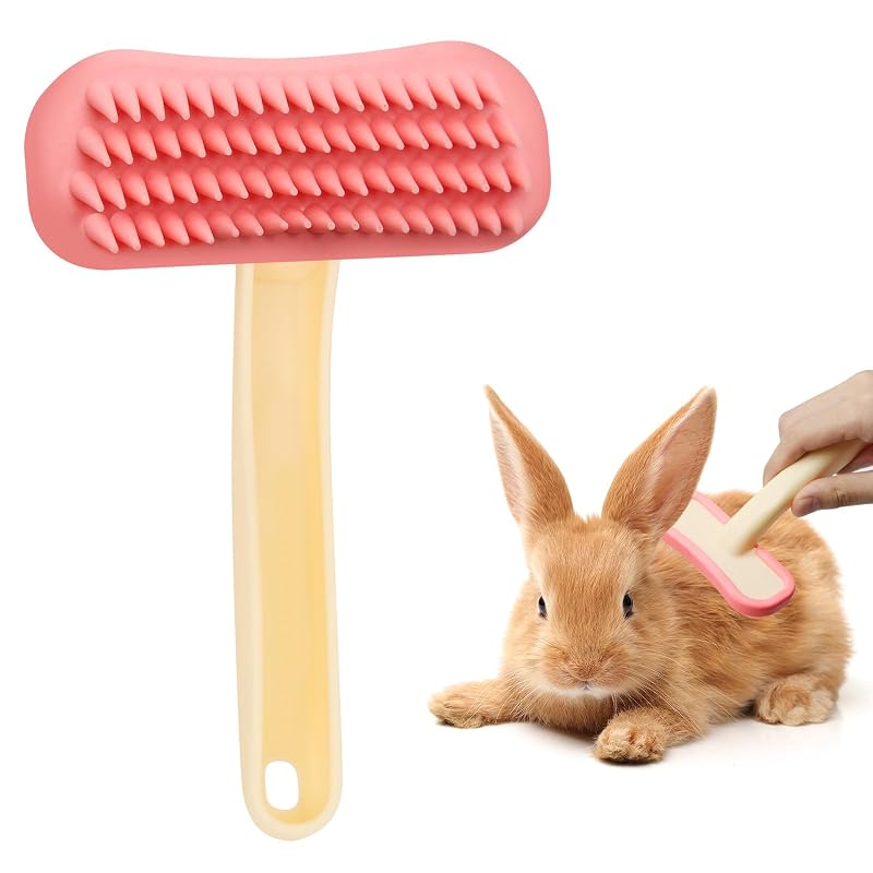 Escova para Coelhos de Silicone Macio para Higiene e Tosa CYUXING, 1 unidade
