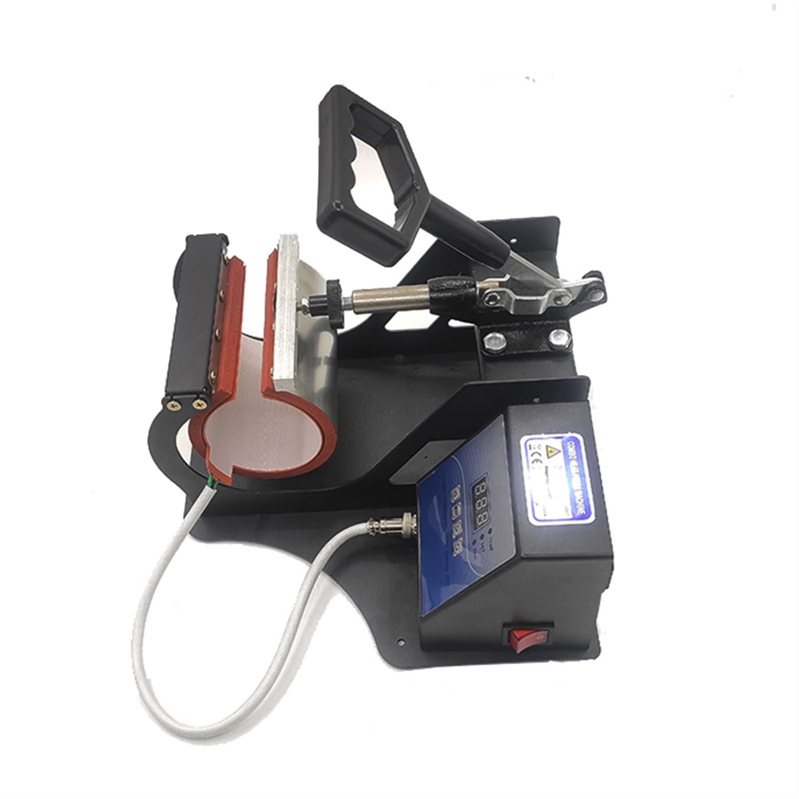 Prensa de calor, Máquina de taza tostado transferencia térmica horizontal asado digital Copa caliente T máquina calor se calienta uniformemente