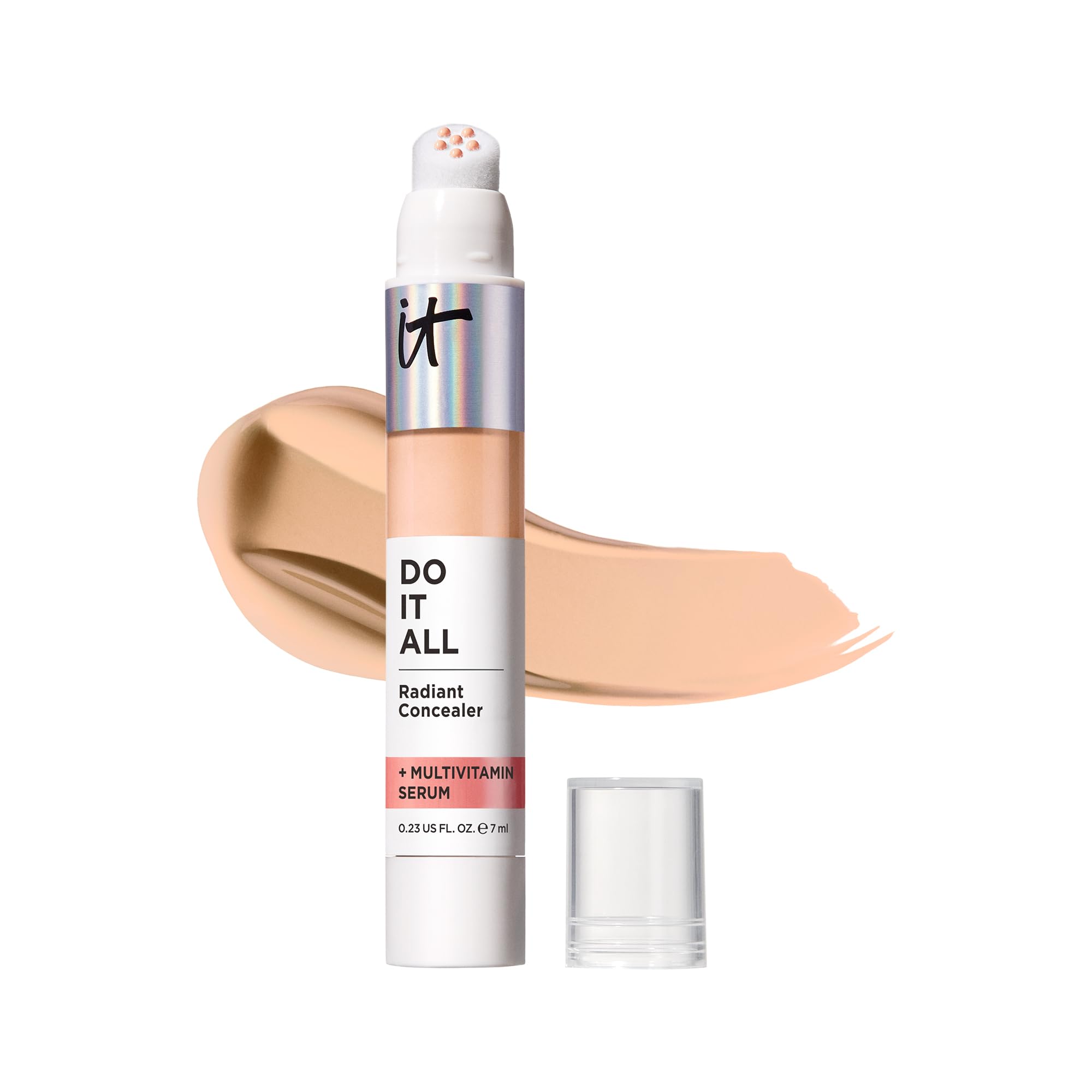 IT CosmeticsRadiant Concealer with Medium Coverage, Enriched with Vitamins B3, B5 and E, Do It All Concealer, Shade: Light Warm, 7ml