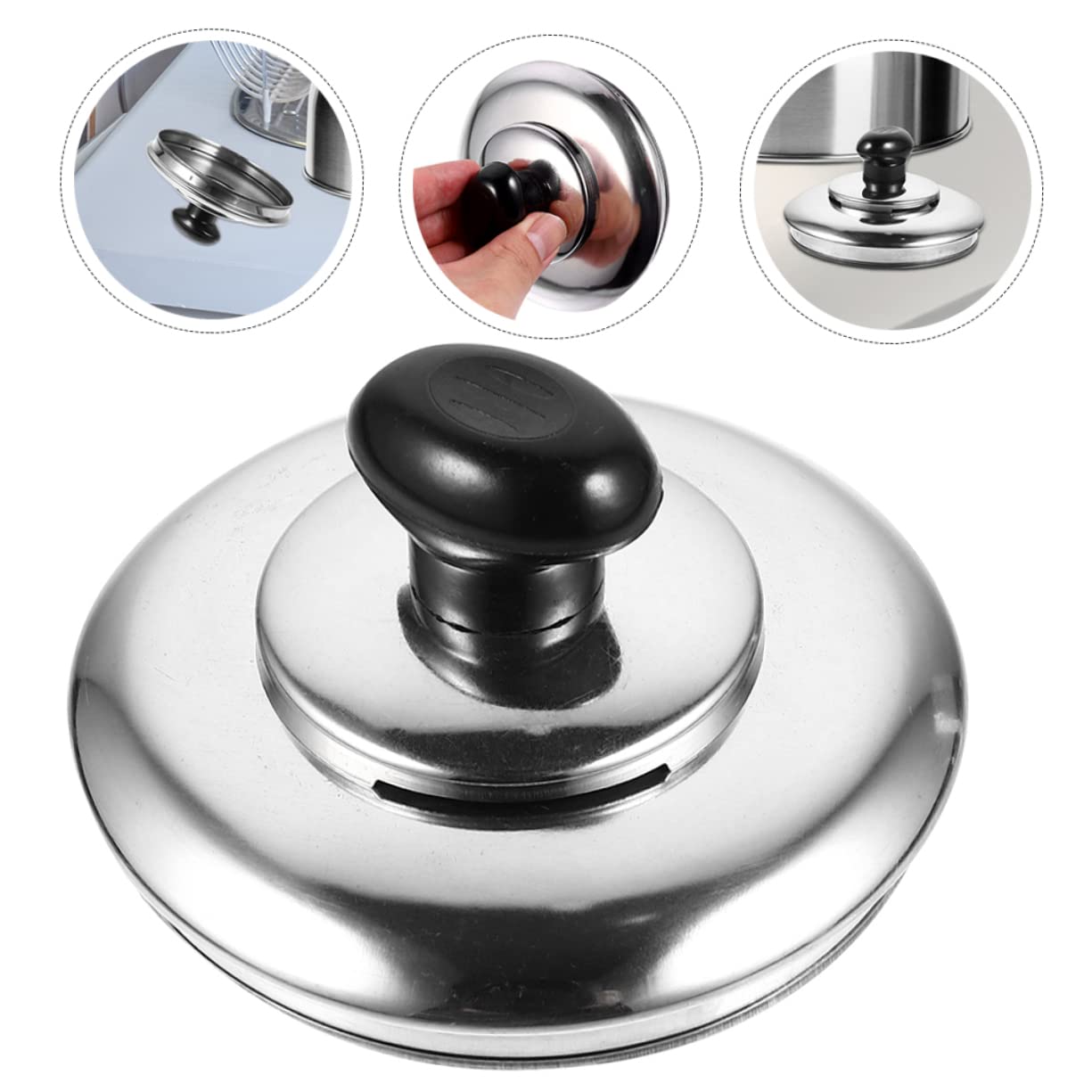 MAGICLULU 3pièces Couvercle De Remplacement Inoxydable Pour Bouilloire Siffleur Accessoire Pratique Pour Équipements De Cuisine