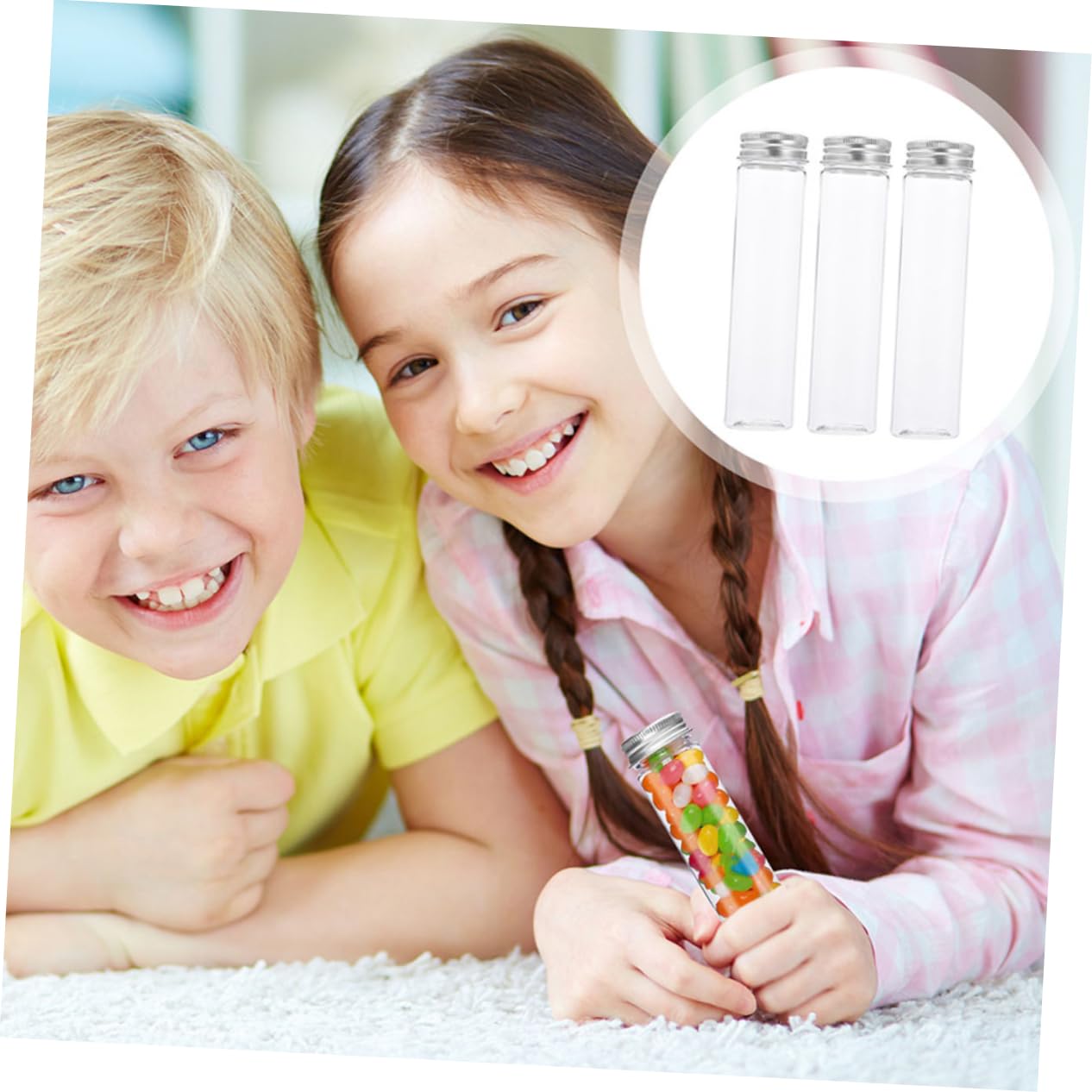 MUSISALY 20pcs Plastic Test Tube Test Tubes for Experiments Plastic Test Vials Small Vials Plastic Tubes Clear Test Vials Test Tubes Plastic Clear Tubes Clear Test Tubes Clear Plastic Tube