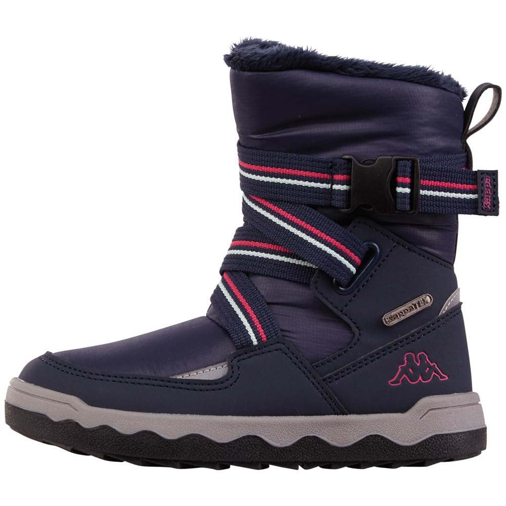 Kappa Unisex Children's Style Code: 261061k Fonki Ii Tex K Girls Snow Boots, Navy pink, 1.5 UK Child
