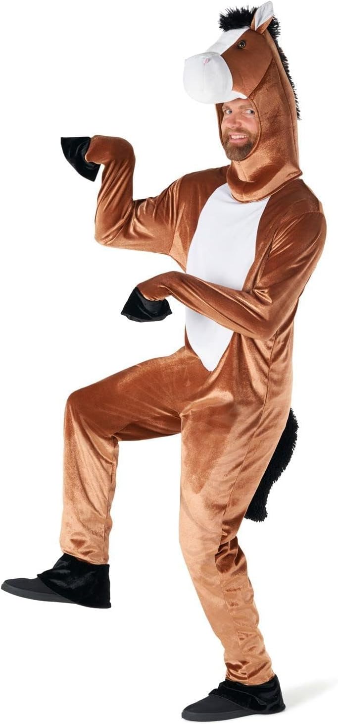 Morph Horse Costume Adult, Farm Animal Costumes for Adults, Horse Onesie Adult, Animal Costume Adults