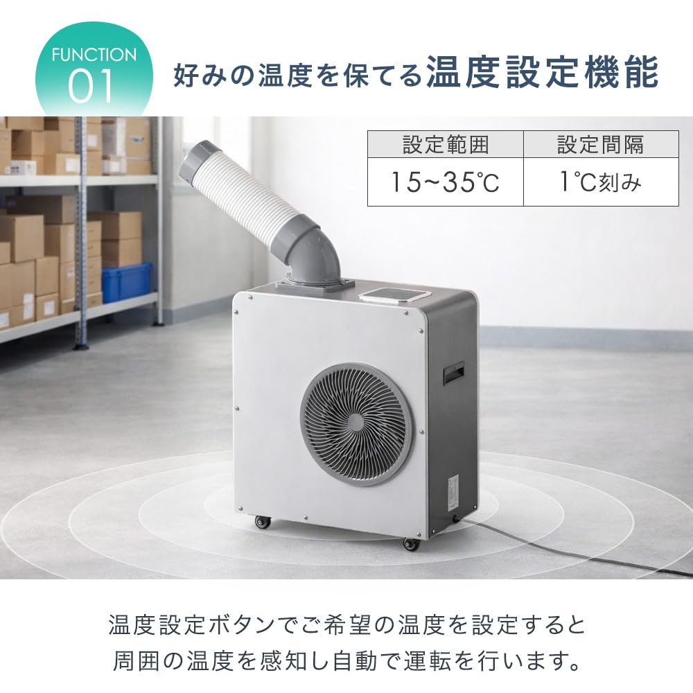Amazon.co.jp: タンスのゲン スポットクーラー 業務用 1.4kw【猛暑対応