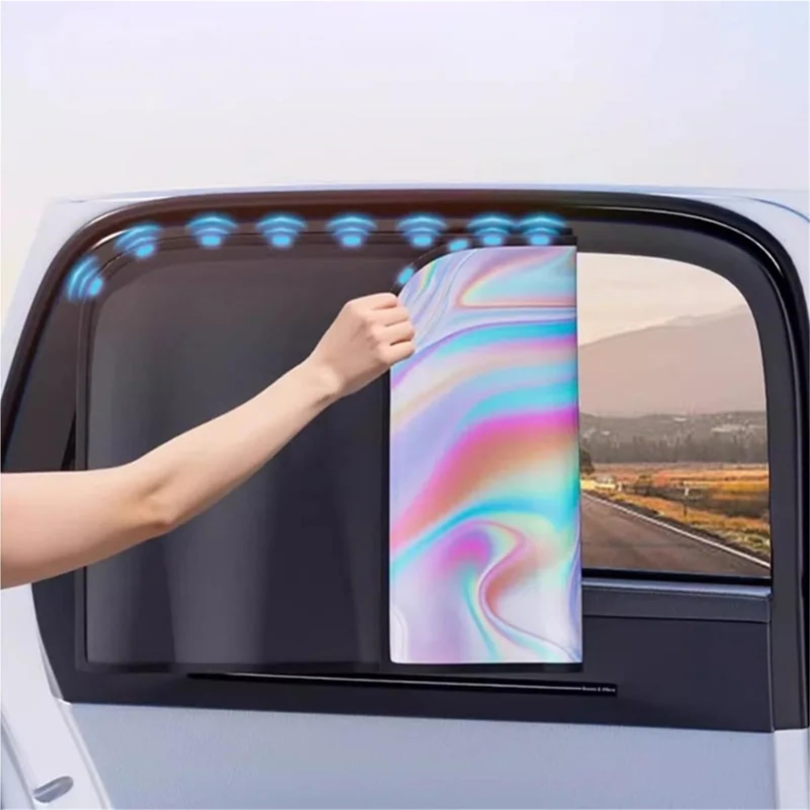 Coche Sun Shade Parasol del Coche Cortinas Reflectantes de protección Ultravioleta