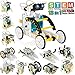 POKONBOY 13-in-1 Robot Kit Solar Robot Creation Toy,Educational Science Experiment Kit DIY Robotics Kit Solar Powered STEM Robotics Building Kits for Teens Kids to Build